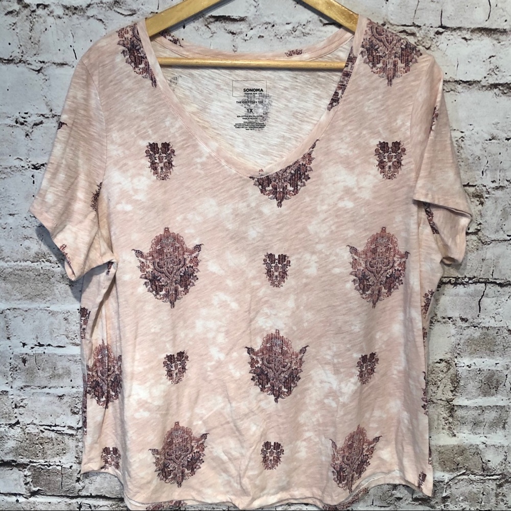 Women’s Sonoma Symmetry Pattern T-Shirt, Relax Fit